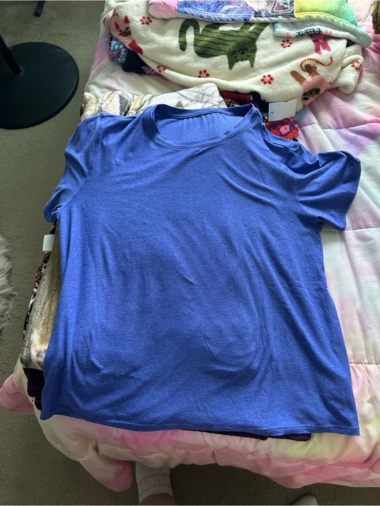 Walmart Tops - Women’s Basic Crew Neck Tee - Blue